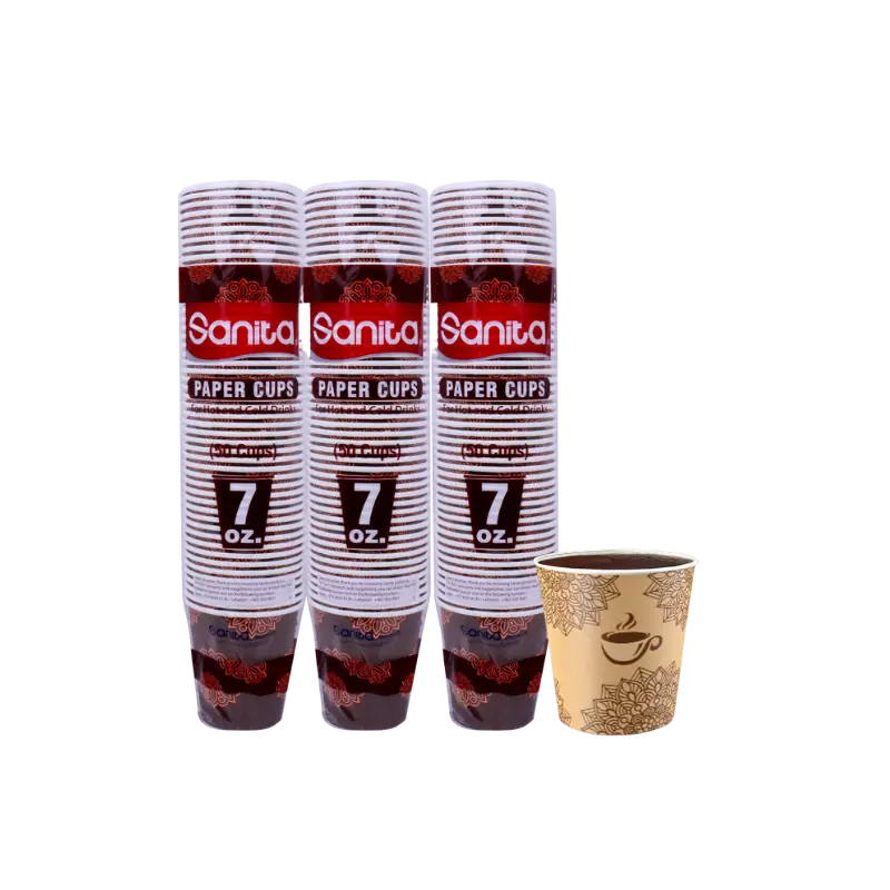 [PC102] Sanita Paper Cups 7 Oz. 50x20