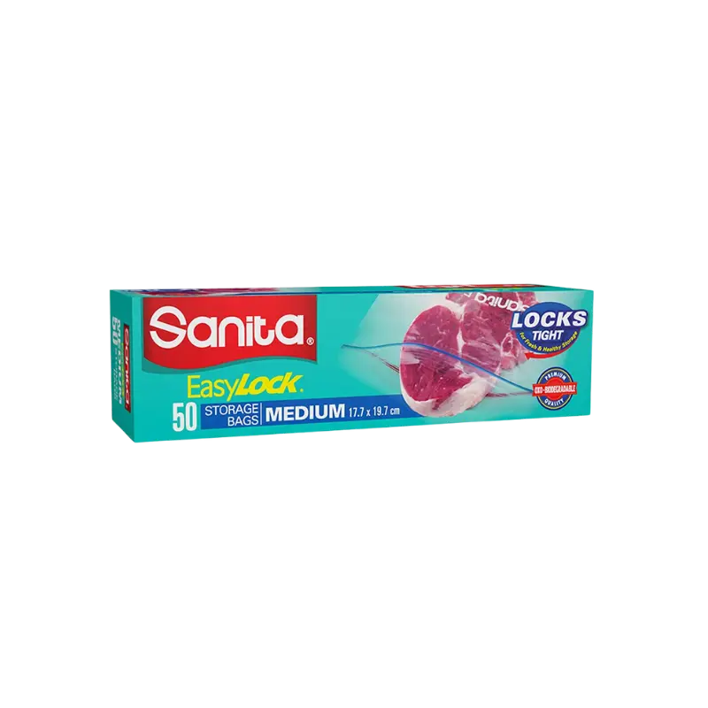 [EL104] Sanita EasyLock Medium Storage Bags 17.7x19.7cm 20Px50B